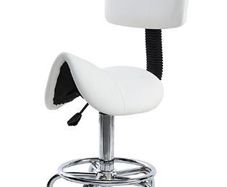Spa Rolling Stool with Back Support for Beauty Tattoo