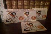 Rare 1970s CAMRA "Real Ale" Postcard Beer Mats - Matching Set of 4 (Pristine Deadstock)