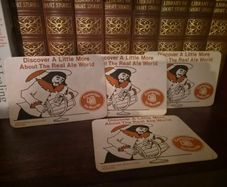 Rare 1970s CAMRA "Real Ale" Postcard Beer Mats - Matching Set of 4 (Pristine Deadstock)