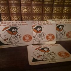Rare 1970s CAMRA "Real Ale" Postcard Beer Mats - Matching Set of 4 (Pristine Deadstock)
