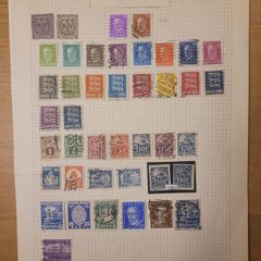 Eesti stamps  and envelope 1919 - 2015