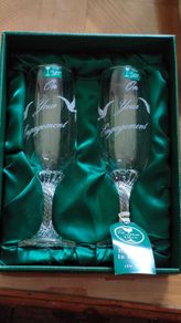 Vintage Eamon Crystal Engagement Champagne Fluits
