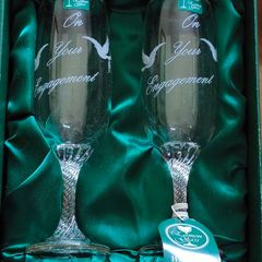 Vintage Eamon Crystal Engagement Champagne Fluits