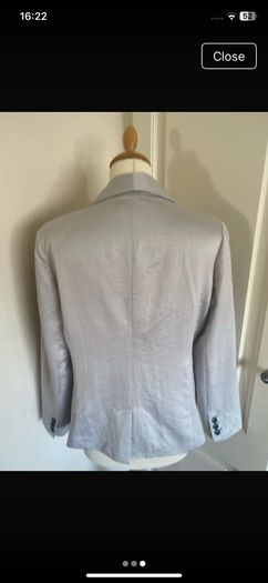 Gap dove grey lined jacket size 14
