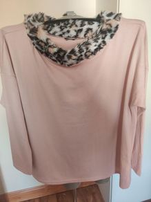 Pink fake fur plus size jumper size UK24/26 EU52/54 Postage included
