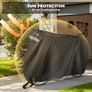 Bike Cover for 2 Bikes Waterproof 210T Bicycle Cover Outside Storage UV Protection Windproof Dustproof with Lock Hole for Mountain Bike Road Bike 78.7 x 27.5 x 44 inch Image 7