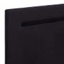 Bed Frame with LED Black Fabric 150x200 cm Image 6