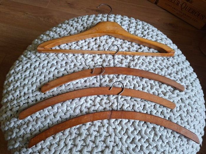 Vintage wooden hangers