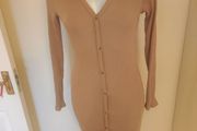 Brand new lovely over the knee beige Primark dress size UK12 EU40 Postage included
