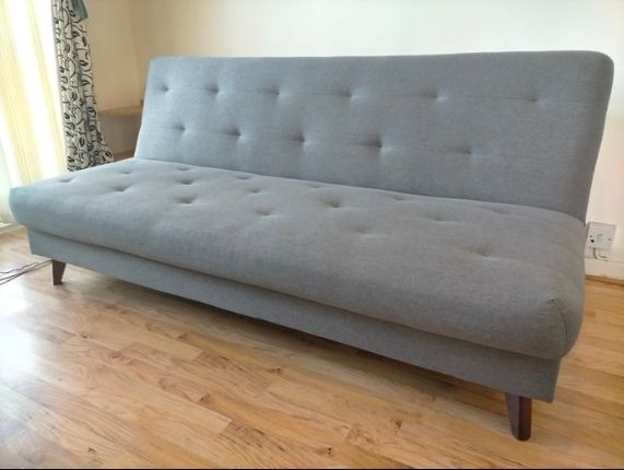 Robson Click Clack Sofa Bed with Storage - Grey