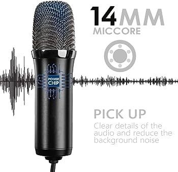 FREE SHIPPING Microphone for PC Computer Microphone Cardioid Condenser Microphone Gaming Mic Recording MIc with Tripod Stand, Pop Filter, Shock Mount for Streaming Podcasting Vocal Podcasting YouTube Skype