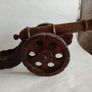 Vintage Carved Wood Cannon Image 2