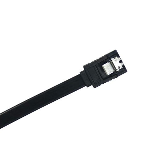 3 X Black SATA Data Cable 39Cm 6Gb/S Straight/Straight with Locking Latch (Brand New/Warranty)