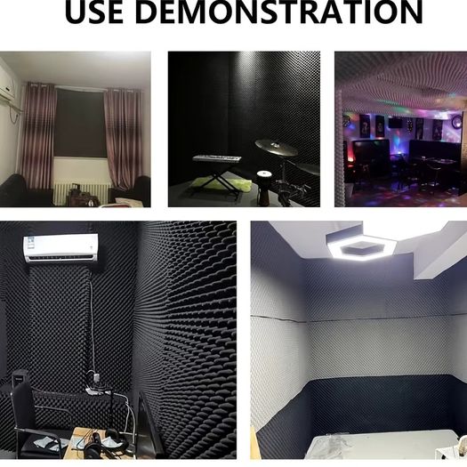 Sound Deadening Foam Mat Noise Control DJ Music Band Pad Adhesive backing Insulation waterproofing Sound Proofing Mat