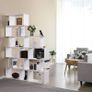 New 6-Tier Wooden Bookcase Storage (White) - FREE P&P Image 3