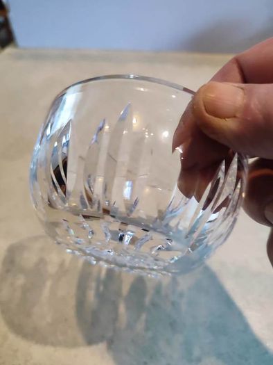 Vintage SUGAR  Crystal Bowl Cut Glass Lead Crystal .
