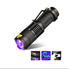 UV LED Flashlight Mini LED Torch 395nm blacklight Wavelength Violet Light Zoomable Pet Urine Feminine hygiene Detector