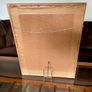 Vintage Late Mid Century Unique Real Fur Collie Dog Framed Wall Art Rustic Decor Image 9