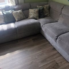 grey corner sofa