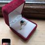 silver and opal ring Image 2