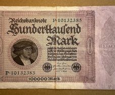 Germany  100000 Mark 1923 Banknote