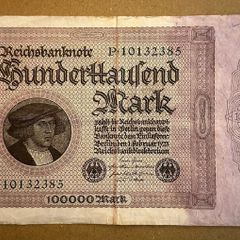 Germany  100000 Mark 1923 Banknote