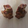 Fabulous PAIR of LARGE Russet Coloured Staffordshire Dogs Image 6