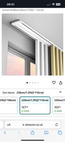 Ceiling Double Curtains Track Rail