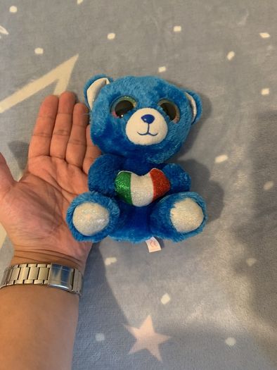 Blue bear soft toy