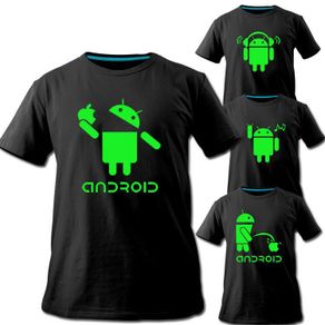 Glow In The Dark Android T-Shirt tee top shirt