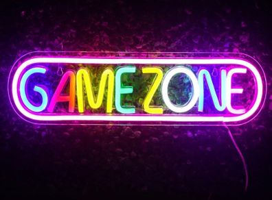 Game Zone Neon Signs Gamer LED Neon Light Gaming Zone Neon Sign for Game Room Decor,Play Area, Man Cave,Pub, Gift for Teens, Friends, Boys (FREE POSTAGE)