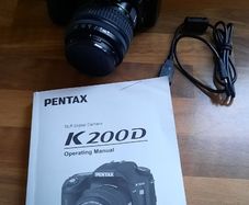 Camera Pentax K200d Slr + Case