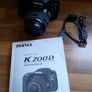 Camera Pentax K200d Slr + Case Image 2