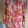 ISilk Everyday luxury cotton pink zipped hoodie jumper size M UK16 EU44 Postage included Image 3