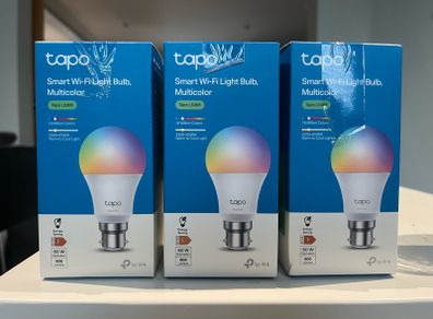 3x Smart Wi-Fi Light Bulb Multicolour