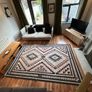 Bohemian area rug 6'x9' Image 3