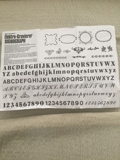 electric engraver signograph 25
