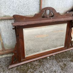 Mahogany over Mantle Mirror
