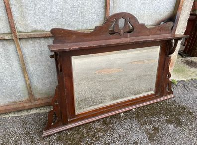 Mahogany over Mantle Mirror