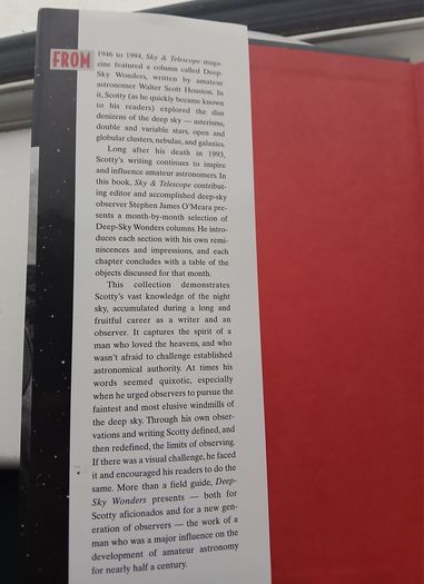 Deep-Sky Wonders Walter Scott Houston Stephen James O'Meara Hardback Dust Jacket