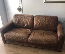 Brown Leather Sofa