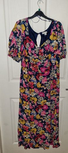 Monsoon Floral Maxi Dress Size Uk 22