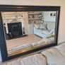 Large Charcoal Black Wall Mirror Image 5