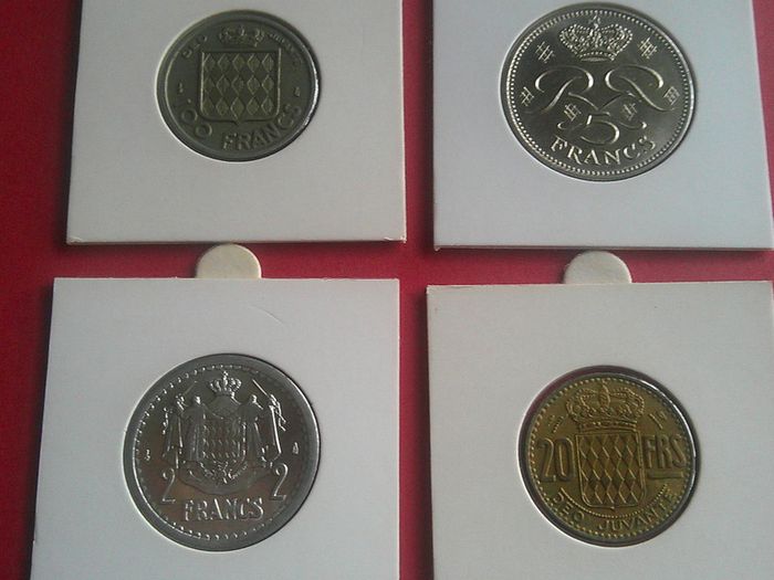 Monaco - 4 excellent coins - great value