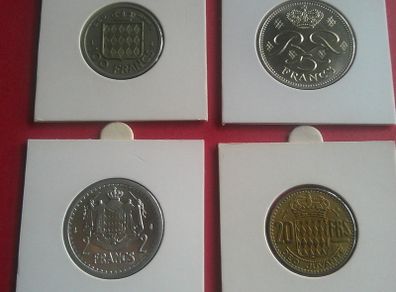 Monaco - 4 excellent coins - great value