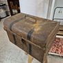Small Antique Tin steamer trunk Image 3