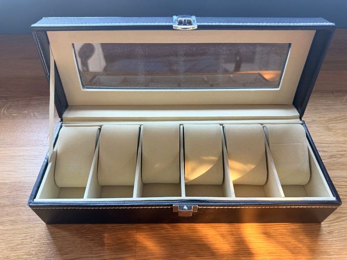 6 slot watch box