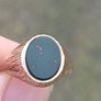 Vintage 9 carat Gold Bloodstone Ring(1977) Image 4