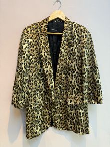 Zara leopard print blazer