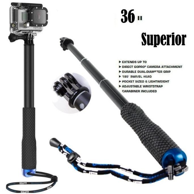 Gopro Adjustable Aluminum Selfie Stick